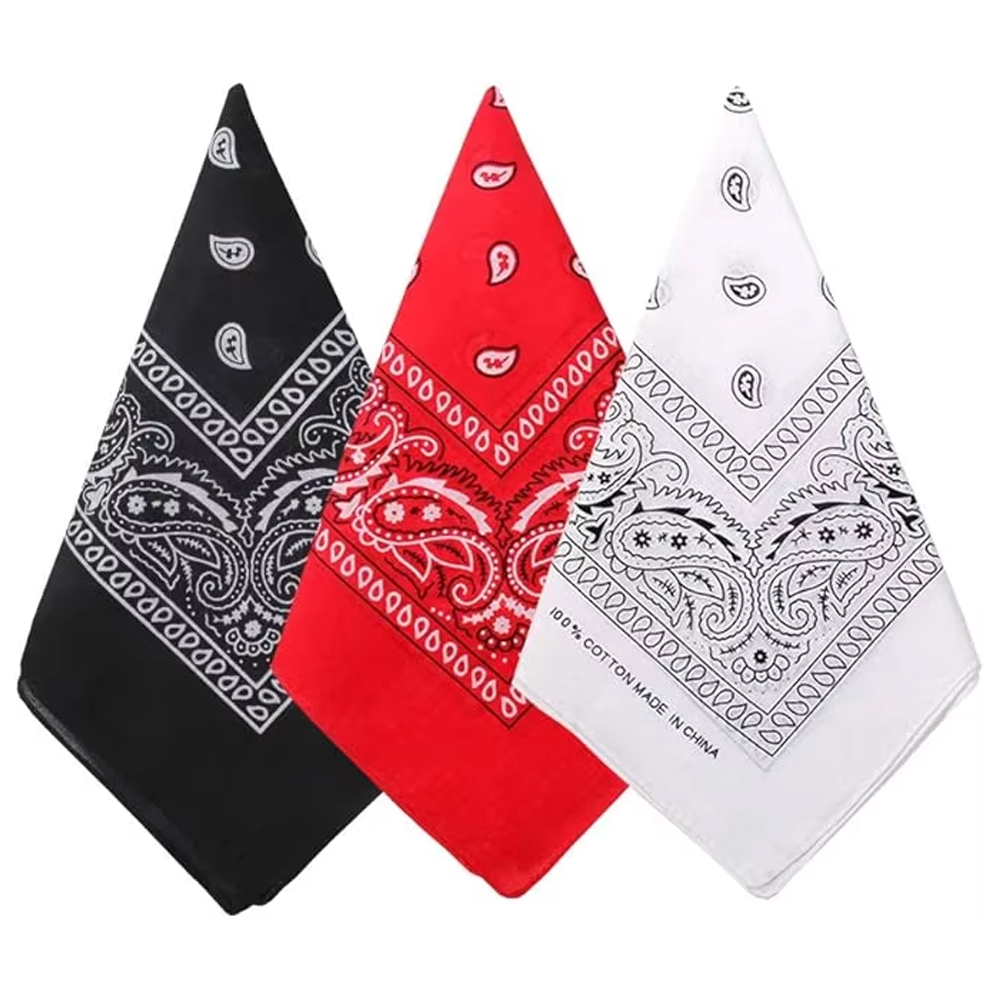 الهيب هوب كاوبوي بيزلي وشاح كب - مراجعة Bandana Blank White وسعره
