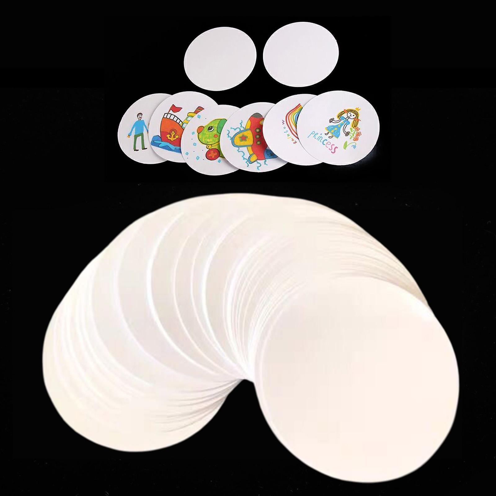 100 قطعة ورق فارغ لصنع شارات ا - مراجعة Button Badge Blank وسعره