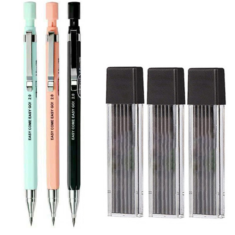 مجموعة أقلام رصاص ميكانيكية 2. - مراجعة Staedtler Pencil Lumocolor وسعره
