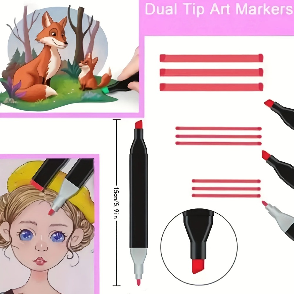 أقلام تلوين فنية ذات رأس مزدوج - مراجعة Copic Marker Sketch وسعره